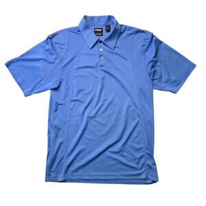 Ping Collection Golf Polo Shirt Men’s Medium Blue Dry Fiber UV Protection